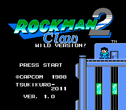 Rockman 2 Claw - Wild Version Title Screen